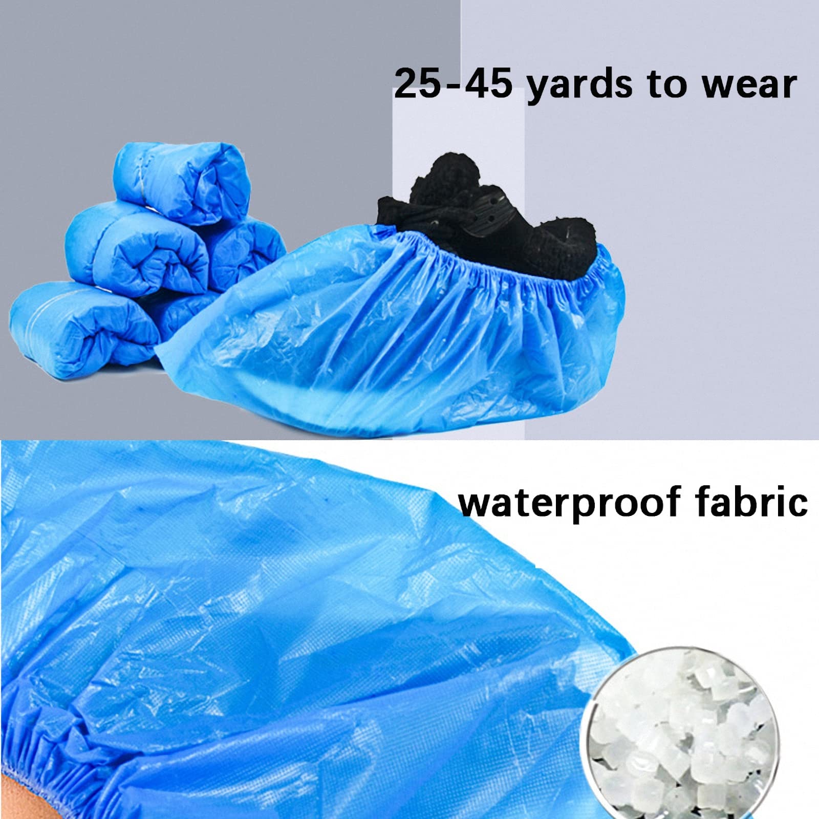 150 Paia di Copriscarpe USA e Getta, copripiedi Antipolvere e Resistenti all'Usura per Interni, Copriscarpe Impermeabili e Antiscivolo per i Giorni di Pioggia Domestici