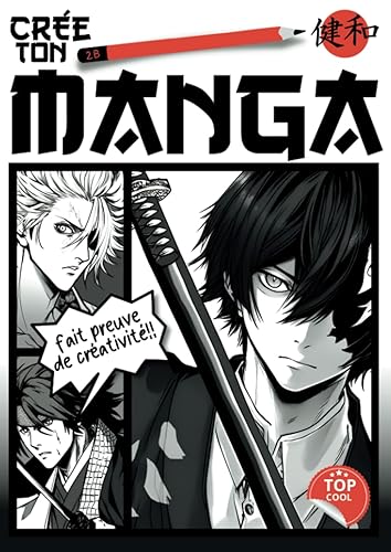 Crée ton manga / BD vierge /100 planches "cools et originales" + 20 pages pour créer tes personnages et univers.: Pour les amateurs de dessins mangas / format A4