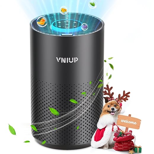 Air Purifiers for Bedroom Home up to 1000 ft², Vniup H14 True HEPA Room Air Purifiers for Bedroom, with Fragrance Function Sleep Mode& Light Mode Air Cleaner for Pet Dander Odor Dust Smoke