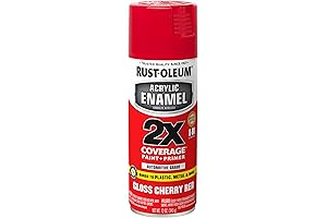 Rust-Oleum 271920, Premium Acrylic Enamel Spray in Gloss Cherry Red for Cars,...