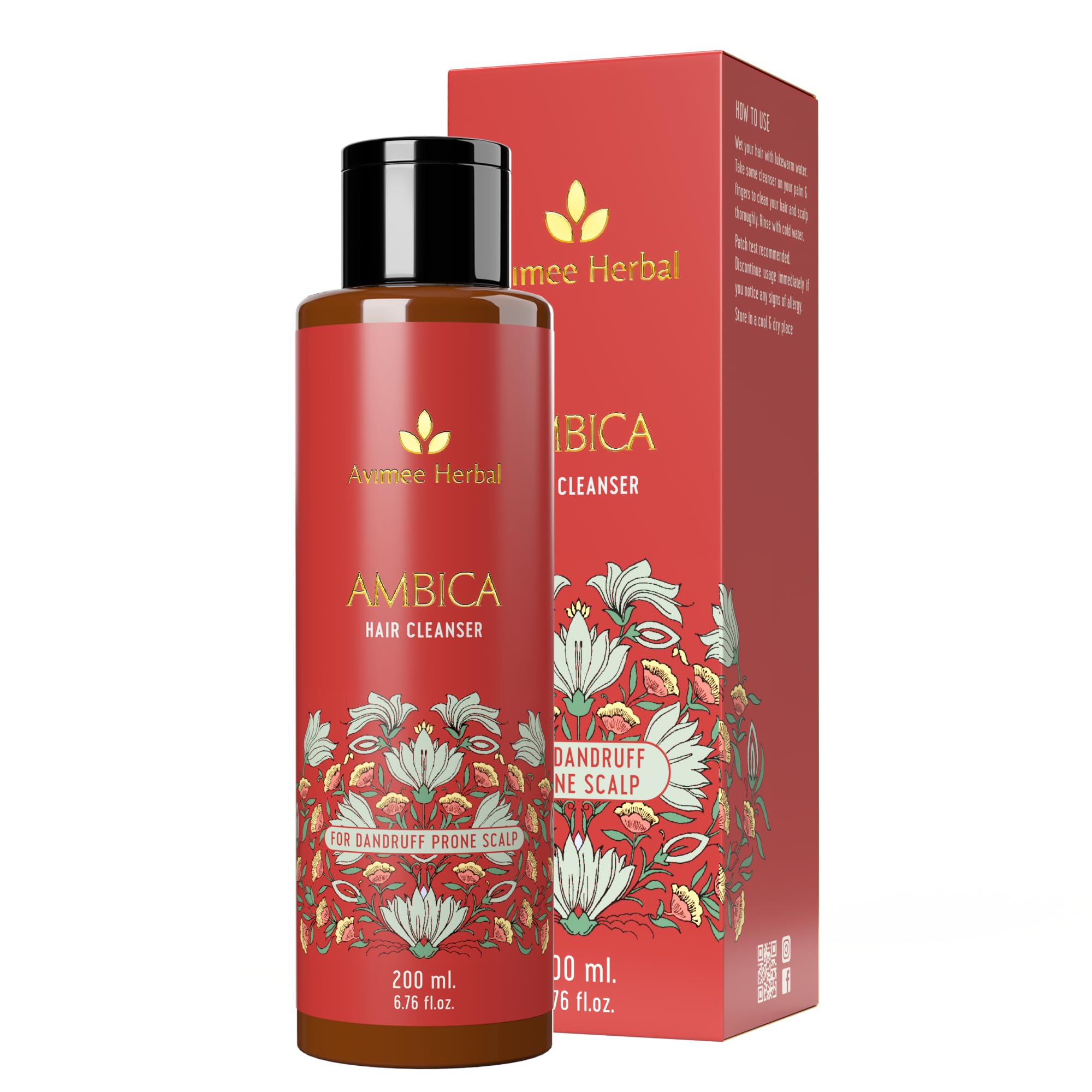 Avimee Herbal Ambika Hair Cleanser | Fights Dandruff & Moisturises Scalp Naturally | With Aloe Vera, Apple Cider Vinegar, Tea Tree Oil & Neem Oil | 200 ml-picture-10