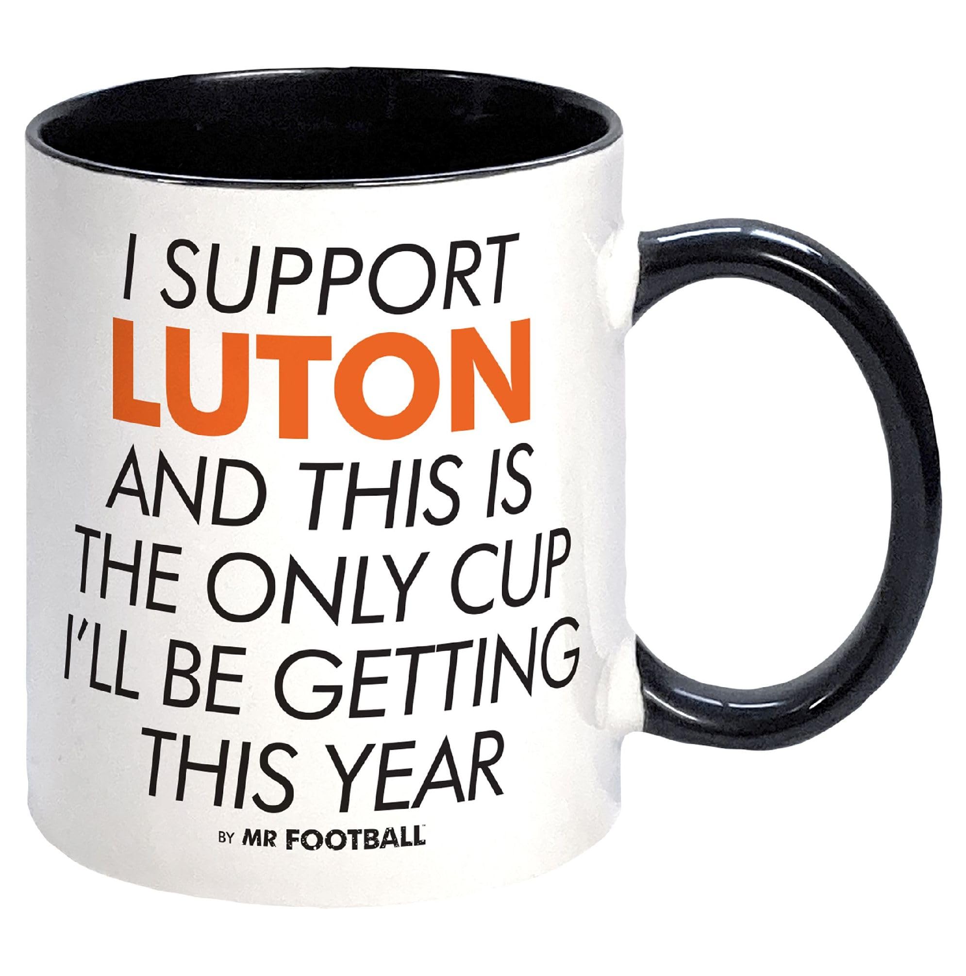 I Support Luton Town and This is only Cup -Gift Boxed Mug Present idea for Fan Supporter — image 1