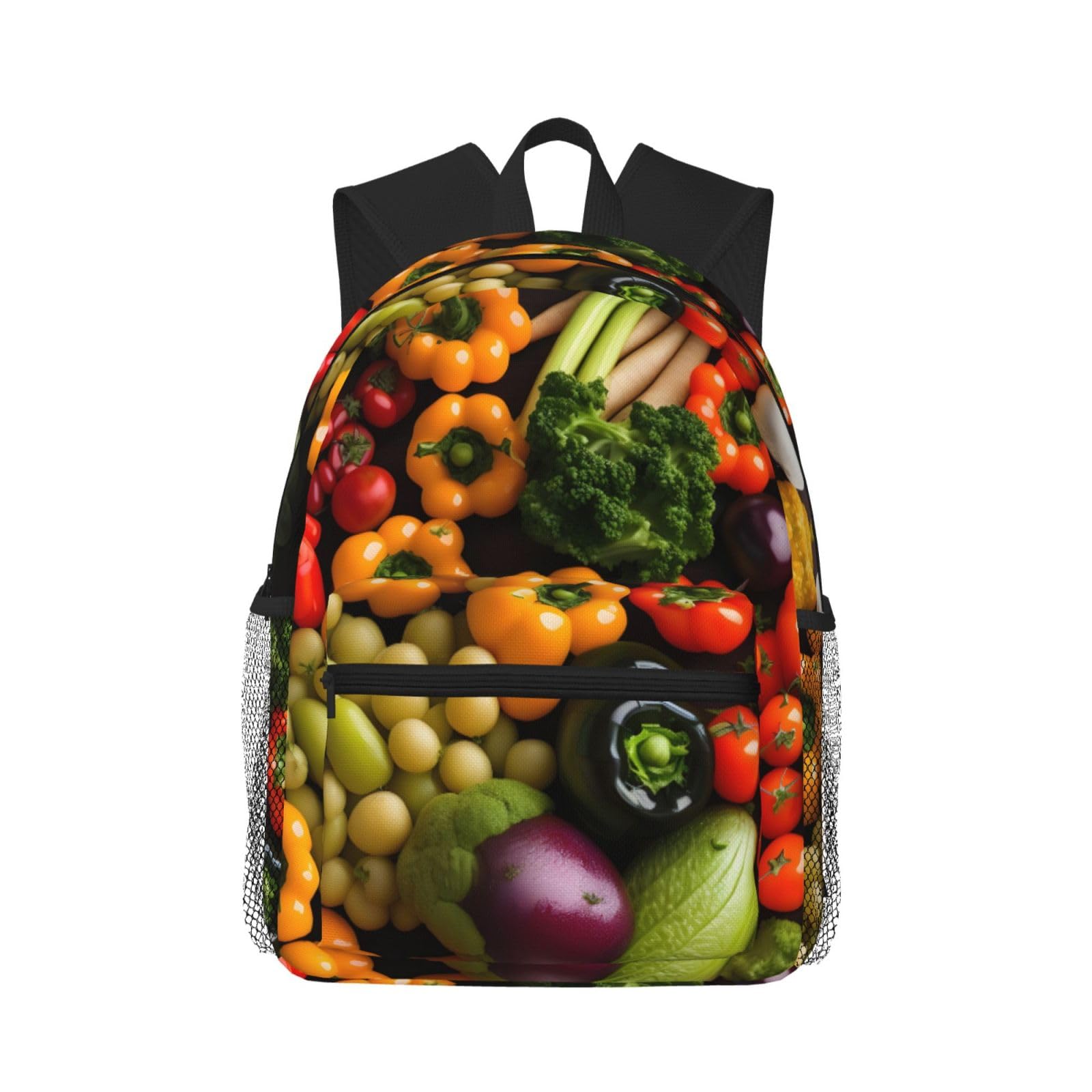 Sac à dos décontracté noir One Size idéal pour l'école et les voyages - 8