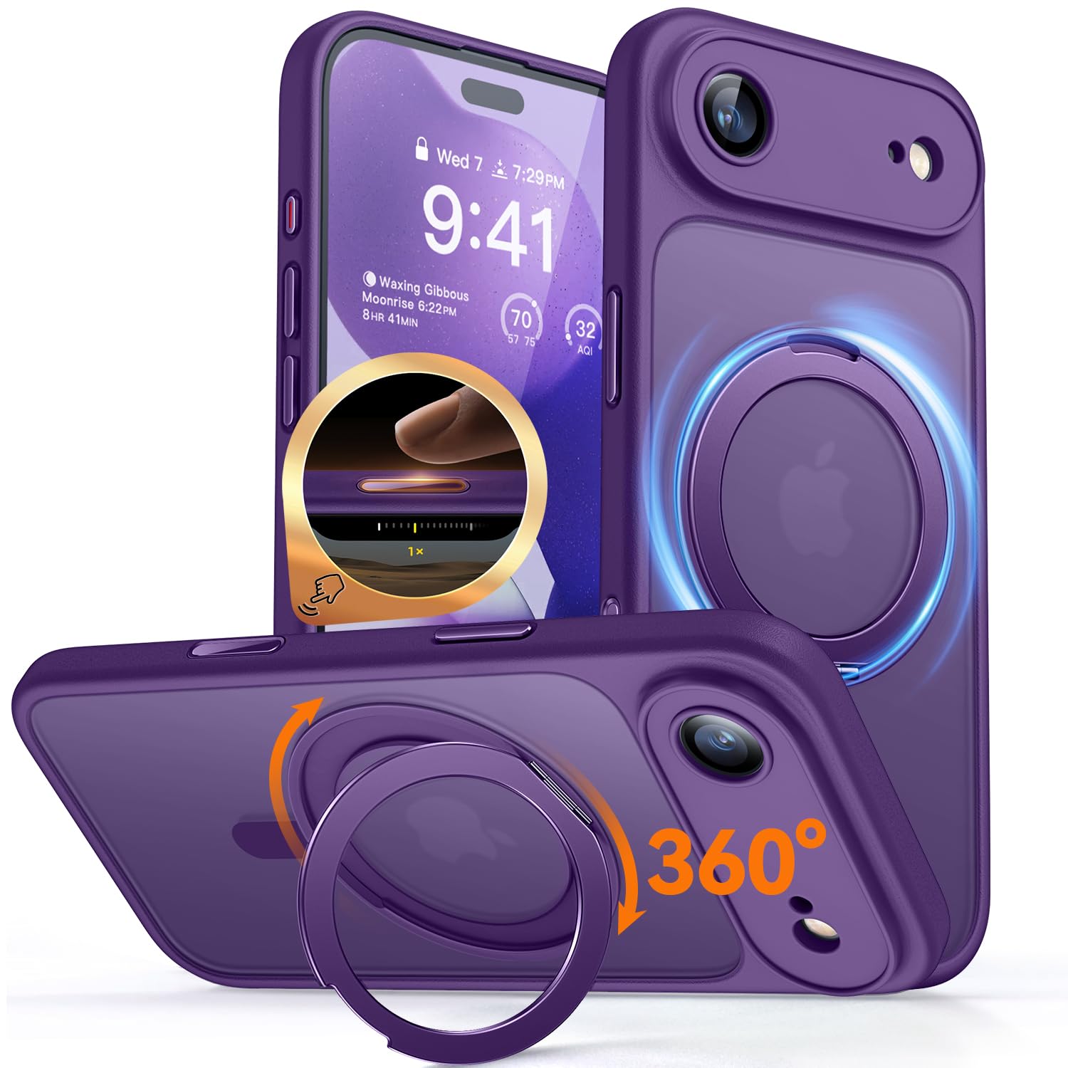 CANSHN Magnetisch für iPhone 13 14 15 16 Hülle 0606