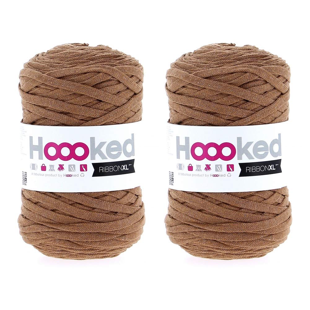 Hoooked Ribbon XL Yarn (2 Pack) - Caramel Brown (RXL 43)