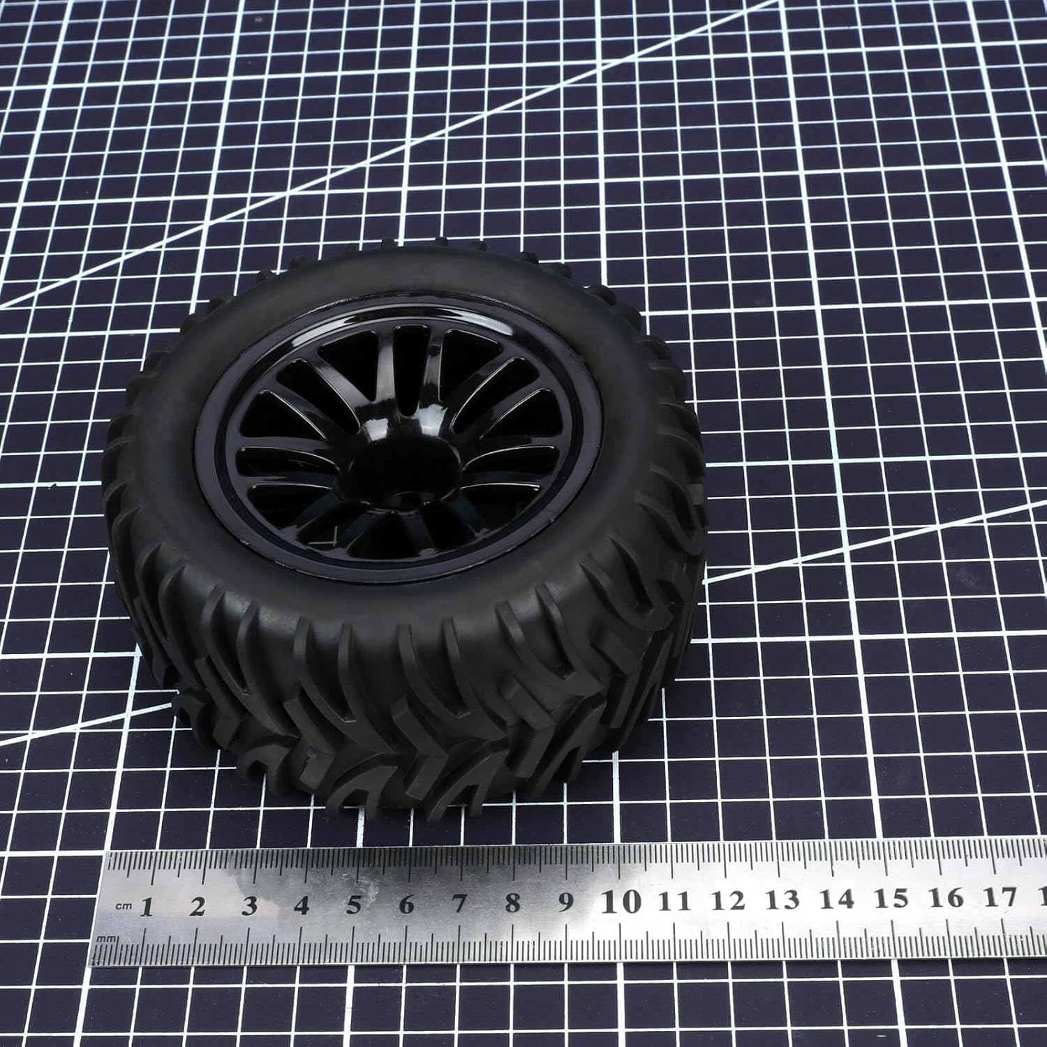 RCAWD Pre-Glued RC Wheels and Tires for 1/10 Redcat, Hpi, Tamiya, Associated, HSP, ExceedRC Series Upgrades Part