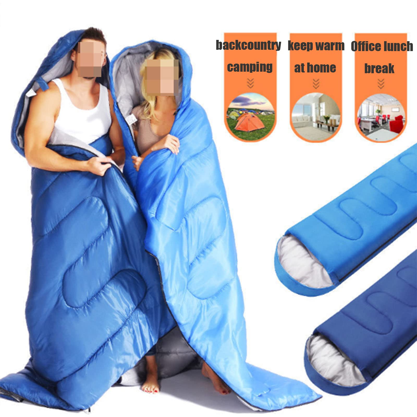 Schlafsack Outdoor Single Verdickte Baumwolle Für Erwachsene Büro Indoor Field Camping Dirty Travel Camping Travel (1.6kg) Sport & Freizeit