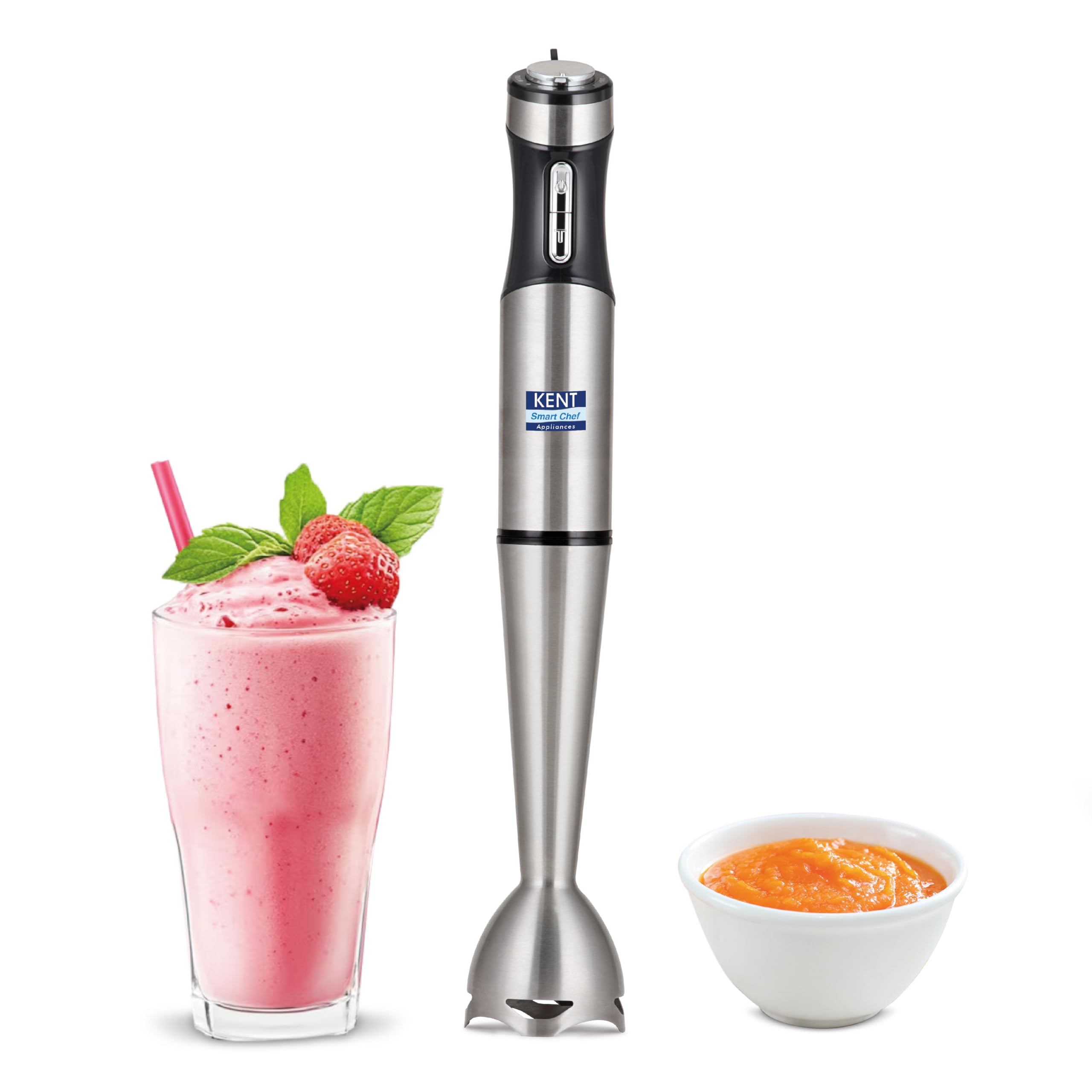 16044 Hand Blender Stainless Steel 400 W | Variable Speed Control | Easy to Clean and Store | Low Noise Operation