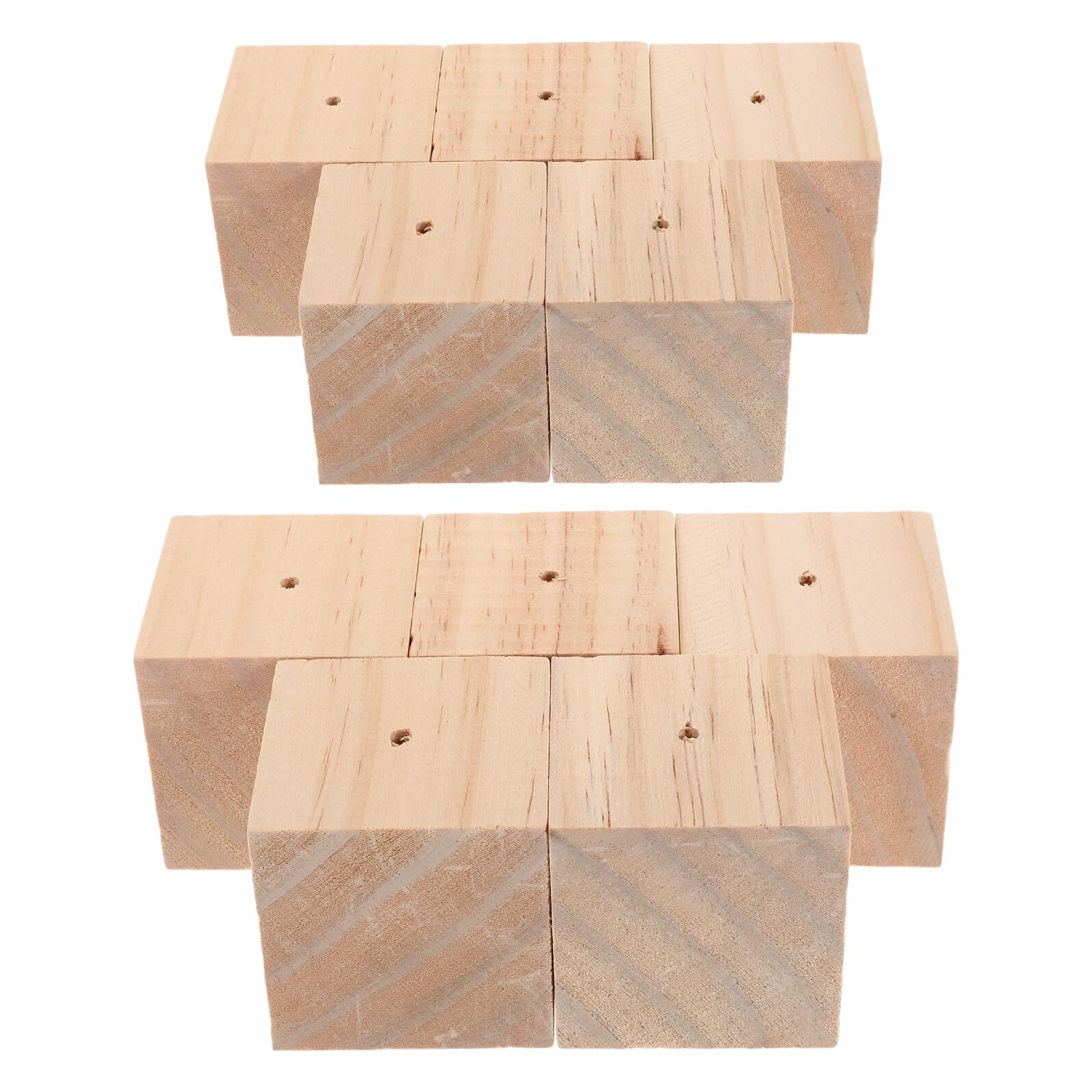 Baluue Kit 10 Pezzi Base in Legno per Decorazioni Torta, Supporto per Fiori da Decorazione Design Multifunzionale e Facile da Pulire, per Pasticceri Casalinghi