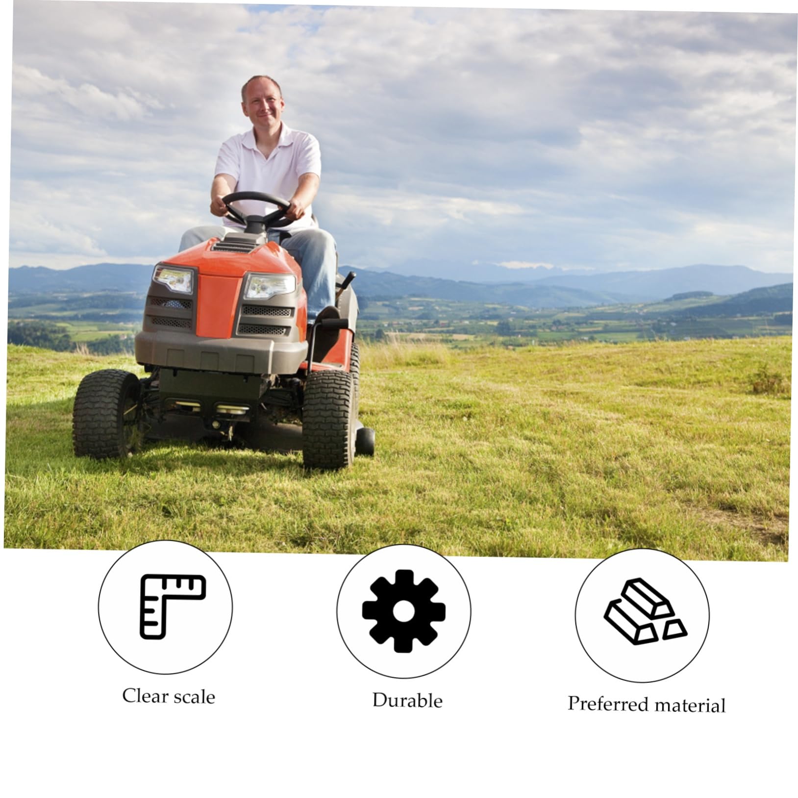 BESPORTBLE 2-Pack Deck Leveling Gauge for Lawn Mowers Precise Measuring Tool for Deck Leveling Gauge