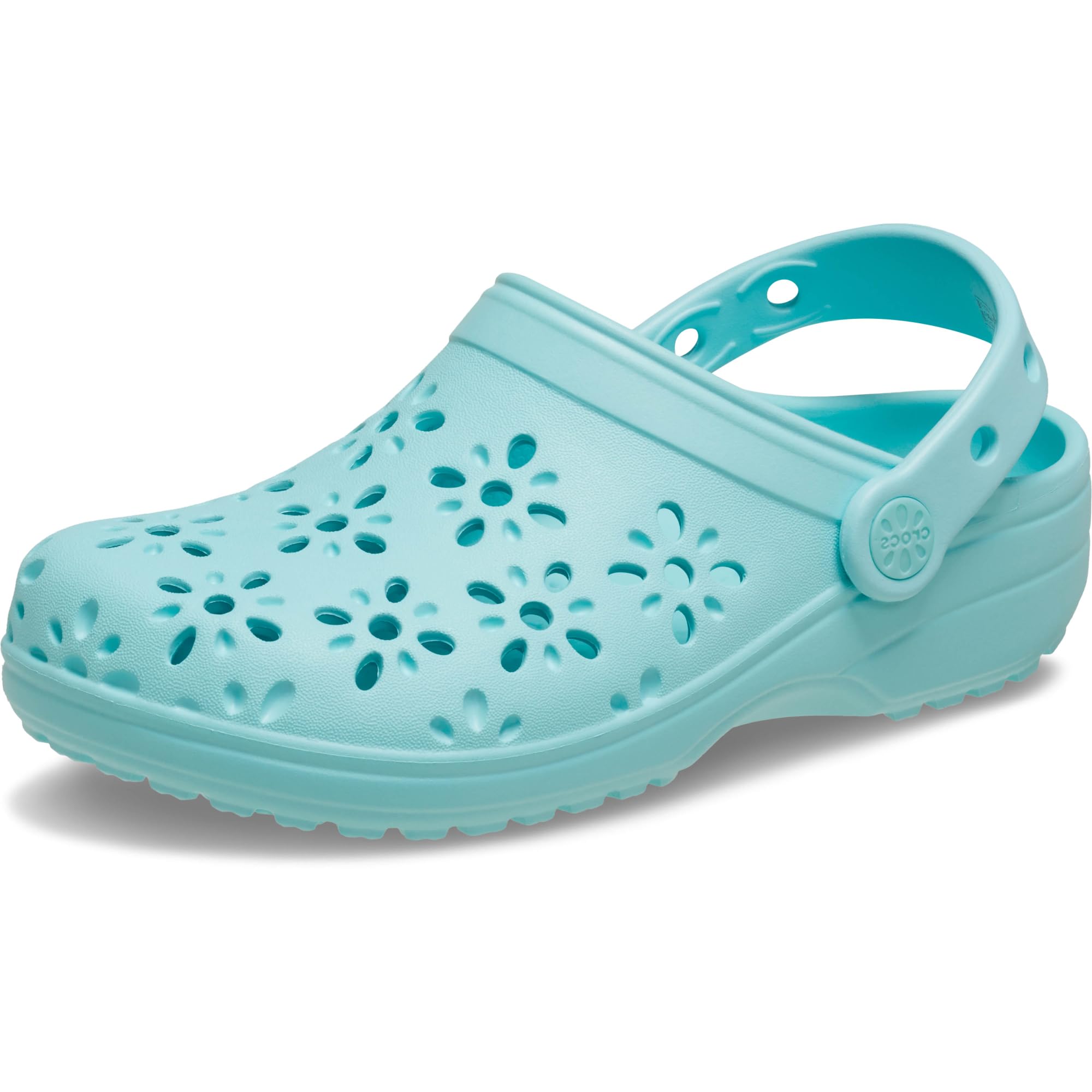 Crocs Unisex-Kinder-Clogs mit Blumenausschnitt