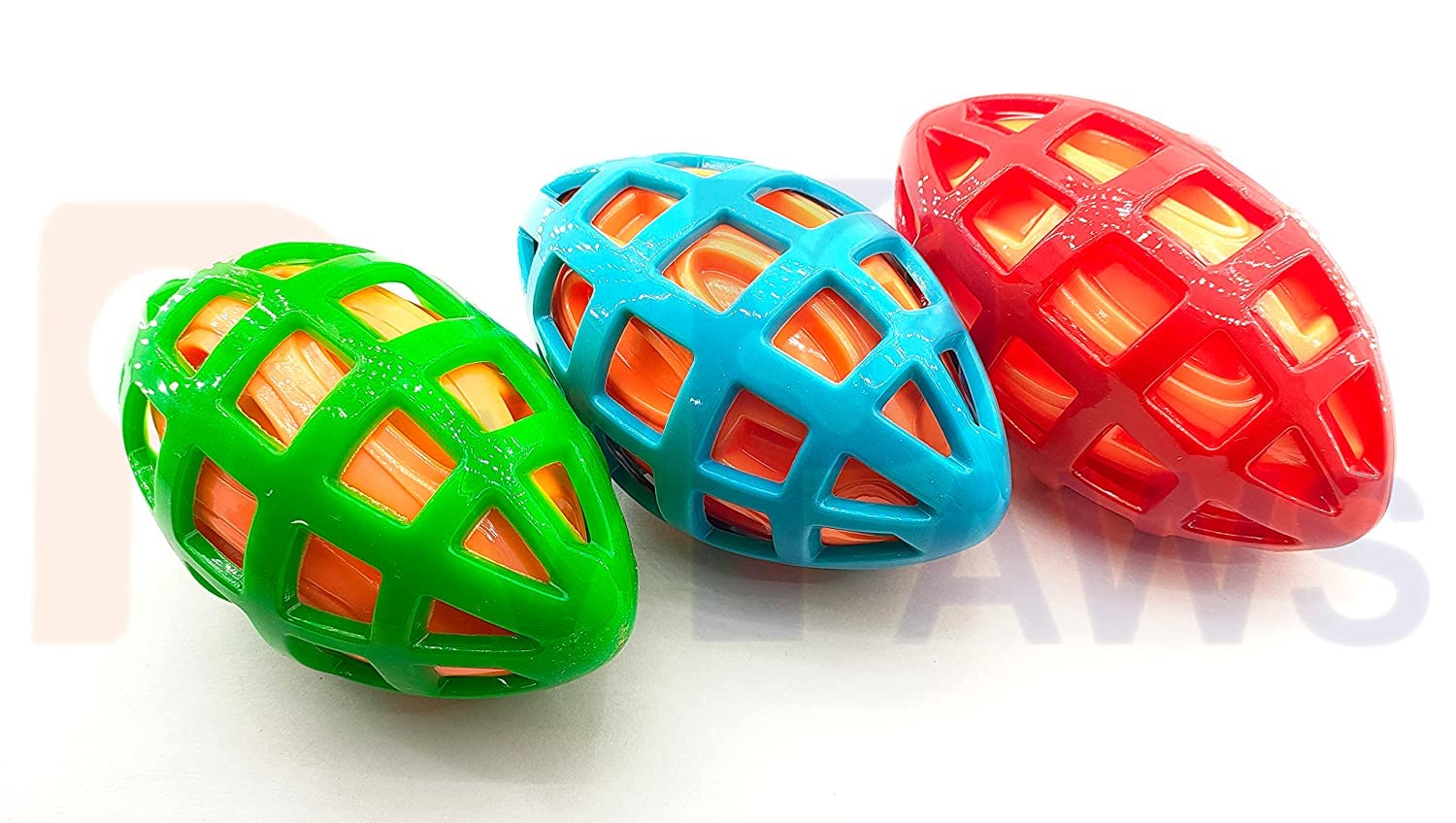 Pups&Pets Dog Rugby Ball Shape Squeaky Toy | Tough Indestructible Interactive pet chew Toy for Aggressive chewers - 1Pcs (Color May Vary) (B0BMYYDWMQ) Amazon Price History, Amazon Price Tracker