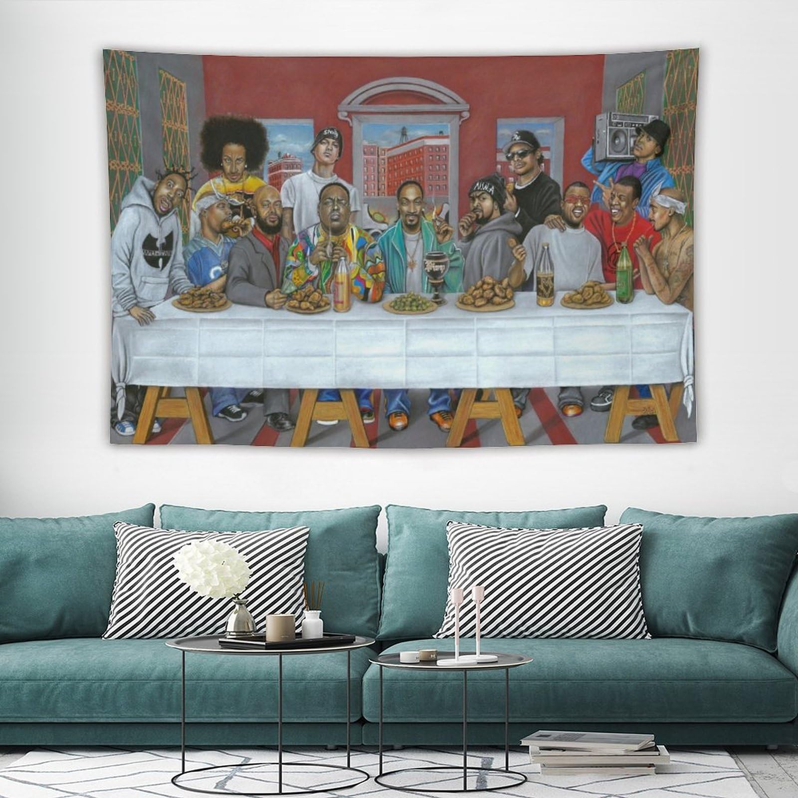 Poster con stampa di cantanti rap hip hop all star (34), decorazione artistica da parete, per camera da letto, soggiorno, decorazione moderna per la casa, 152,4 x 228,6 cm