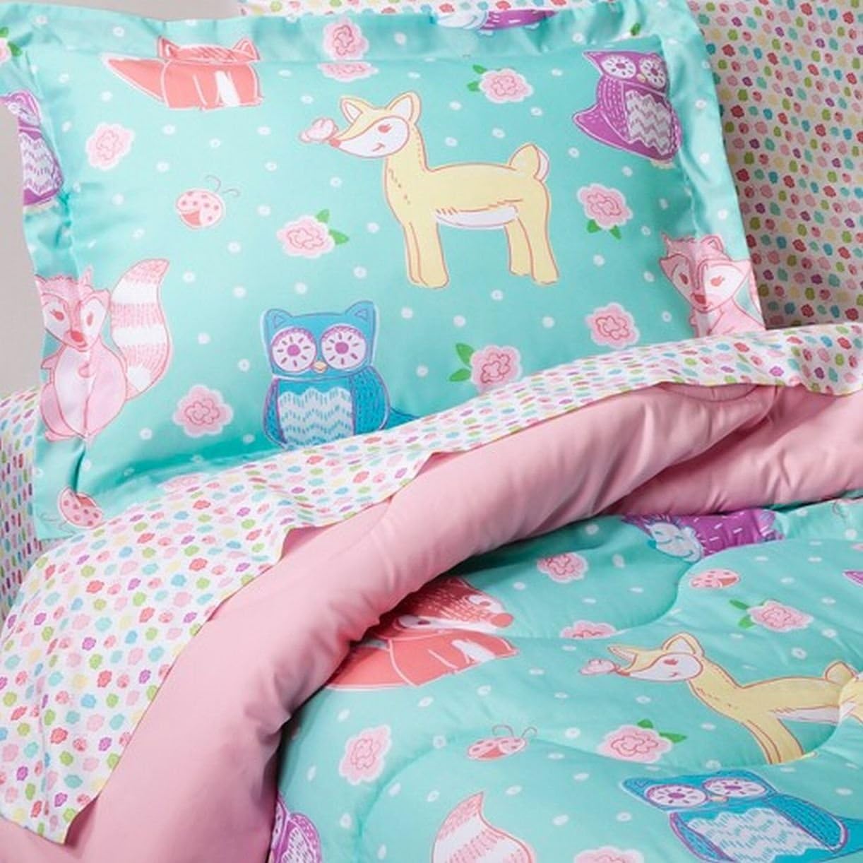 Hot Deals Circo Full Bed in a Bag Forest Forever Animals Comforter Set Sheets Shams 7 pc