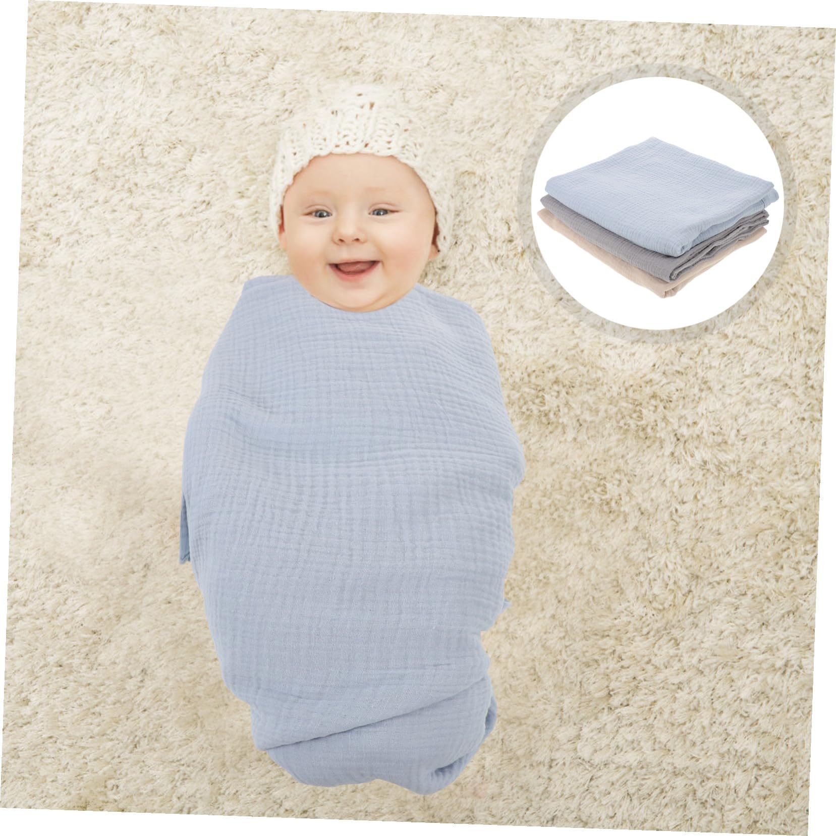 ifundom 3 Piezas De Toallas Toallas para Envolver A Recién Nacidos De Baño para Bebés para Bebés Recién Nacidos