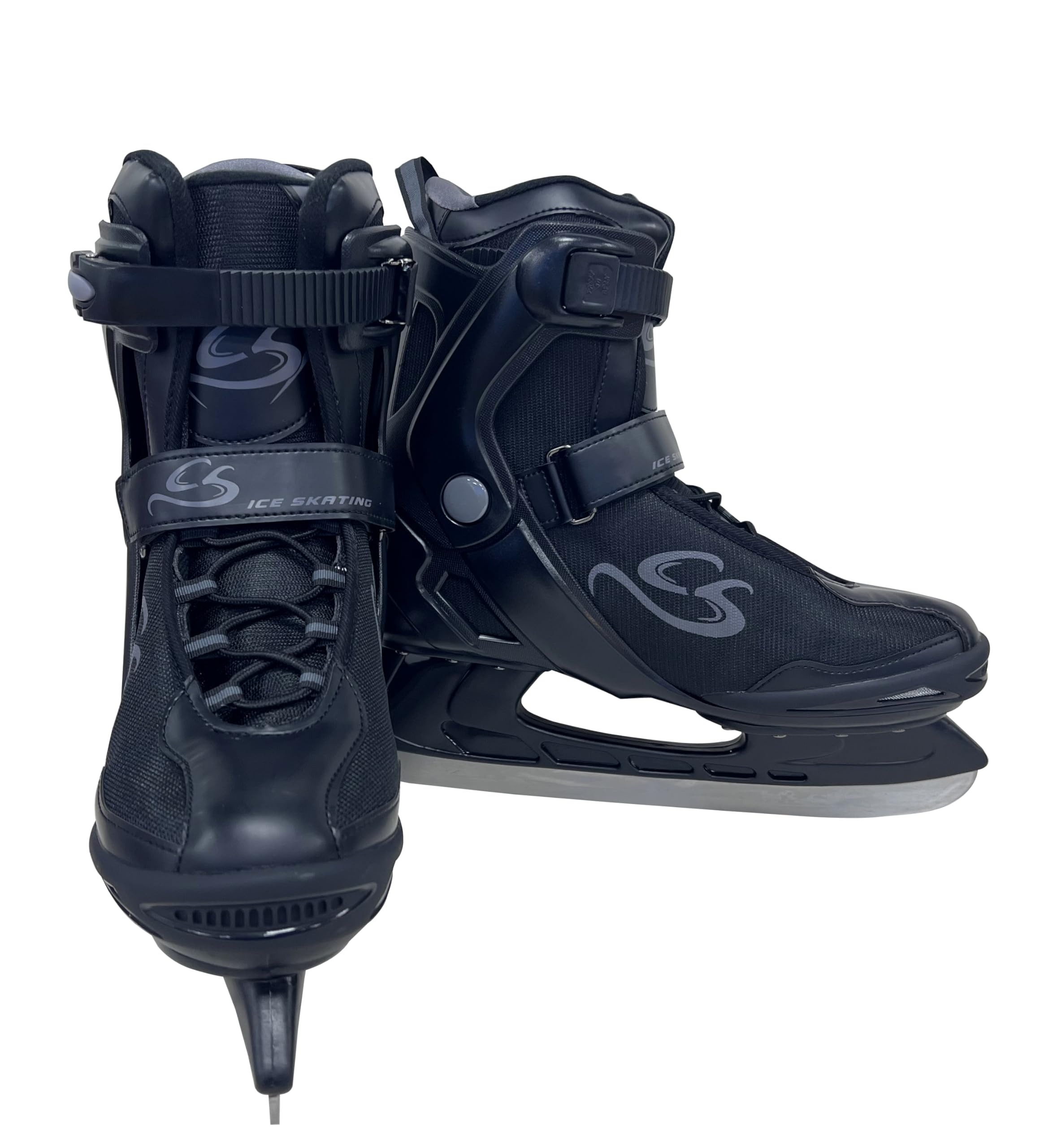 Cox Swain Schlittschuhe Frost, Softboots für Kinder und Erwachsene, Anfänger/Fortgeschrittene, Bequeme Passform, Edelstahlkufe vorgeschliffen, Gr. 38-46