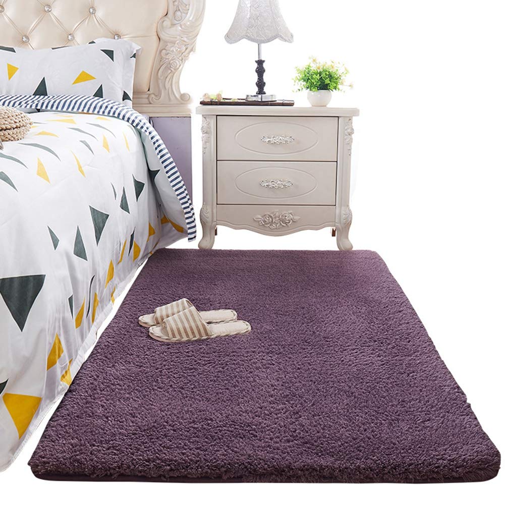 Jeté de lit fausse fourrure agneau gris 100x160cm plaid canapé chambre