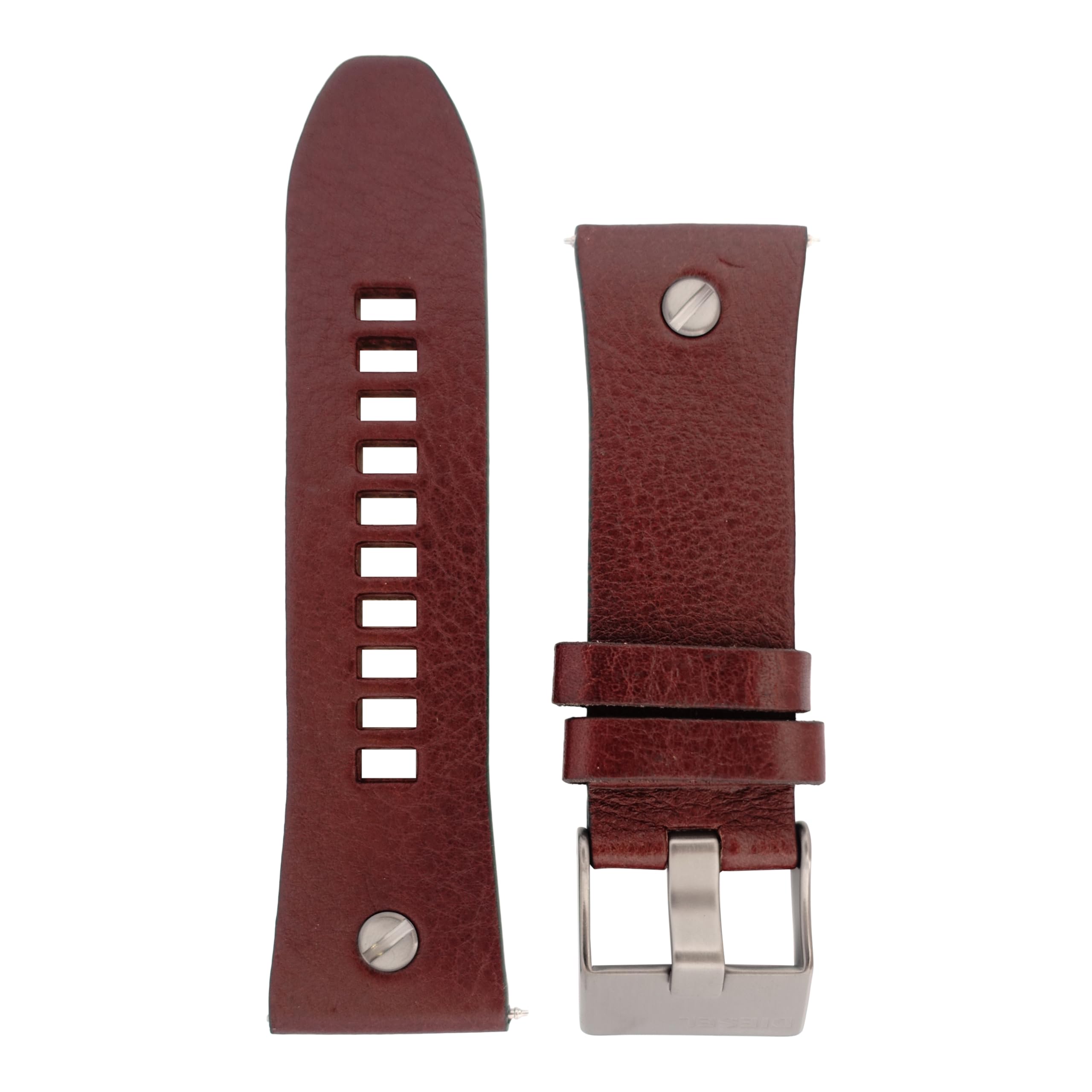 Diesel Montres pour Hommes 28mm, Cuir Marron, Bande de Rechange Originale pour DZ7314
