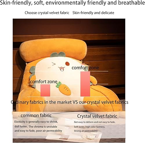 Miniatura 2 de ZIKGER Almohada de lectura para el suelo, colchón de cama, soporte de cuña, cojín de espalda lumbar para descanso, almohadas de respaldo, cabecero,