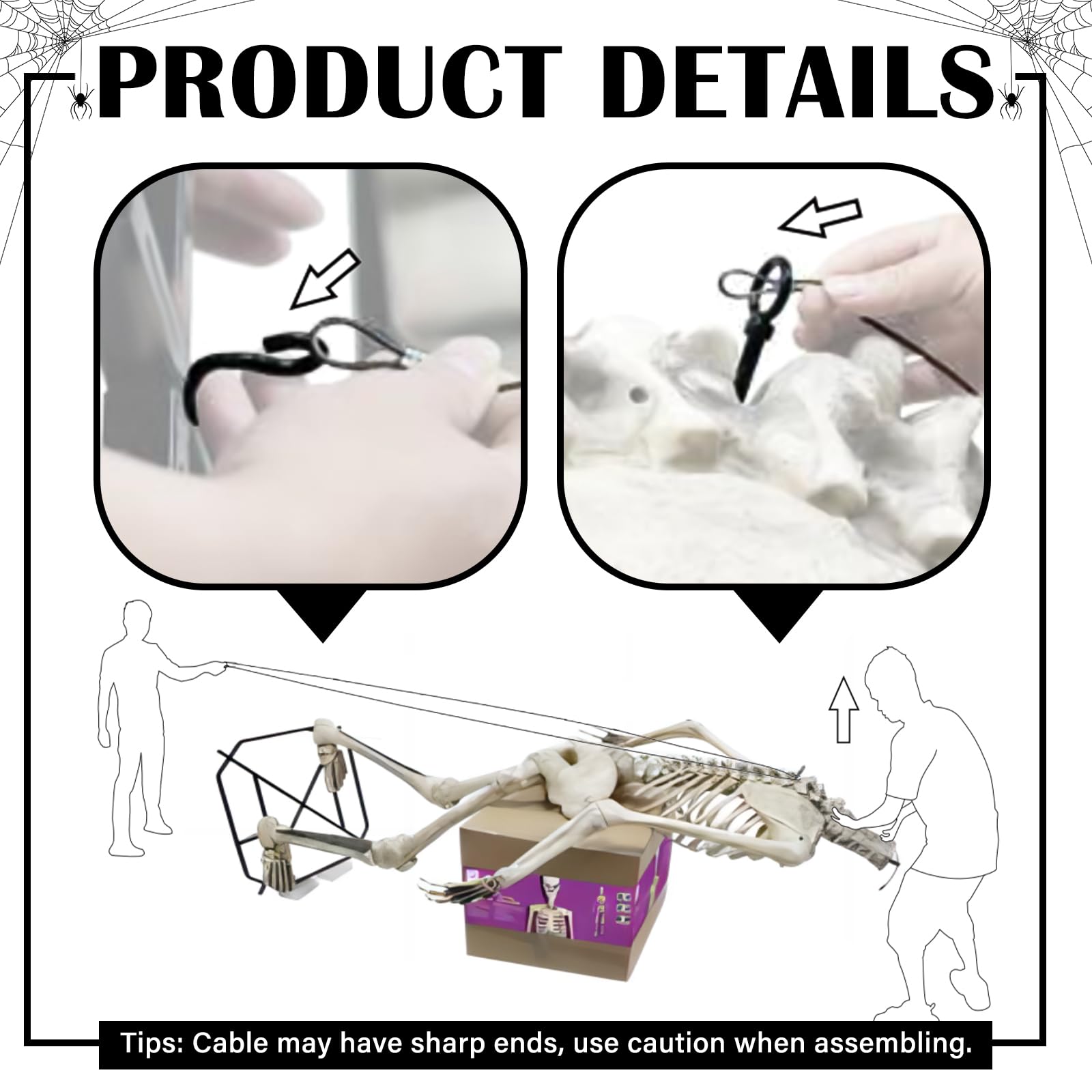 Snapklik.com : MorningRo 12 Ft Skeleton Replacement Accessories ...