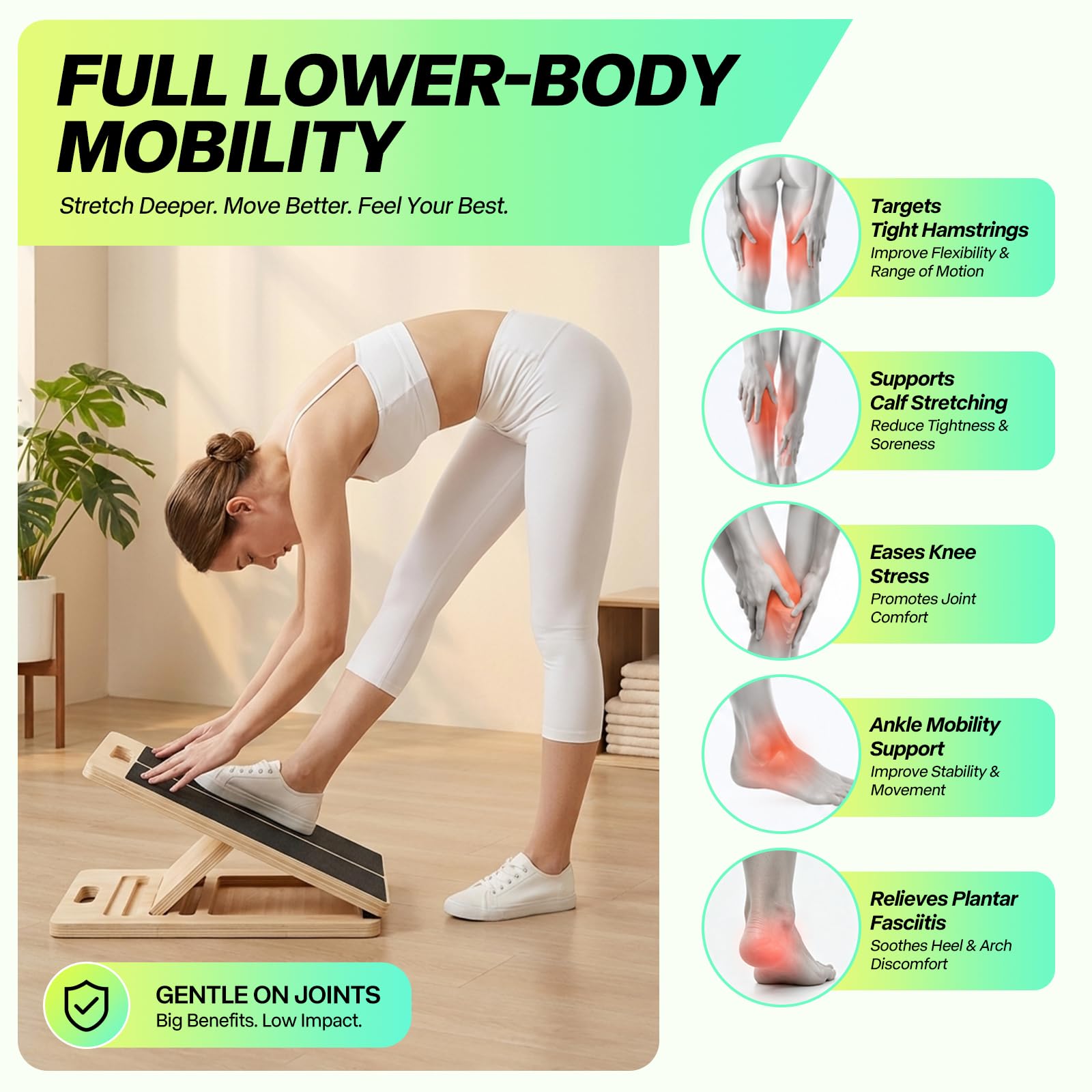 Slant Board for Ankle Mobility - Adjustable Stretch -3