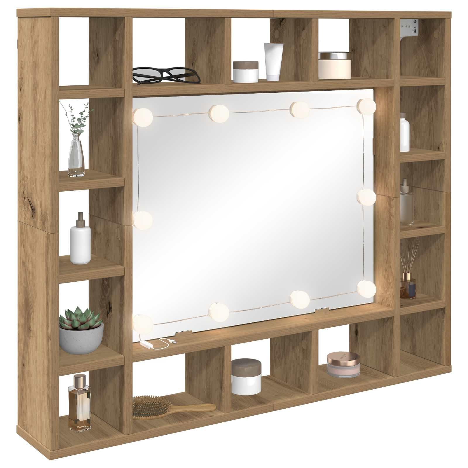 12er LED Spiegelleuchten Set für Schminktisch, Schminklicht für Make-up, USB Stromversorgung, Dimmbare Kosmetikspiegel Beleuchtung, Weiß