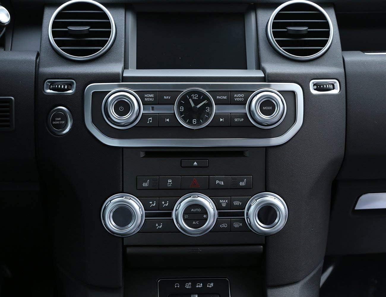 LLKUANG Air Volume and Air Conditioning Knobs for Land Rover Discovery 4 LR4 & Range Rover Sport 2010-2013 & Freelander 2 2013-2015 AC Radio Knob Cover Cap Car Accessory and Parts