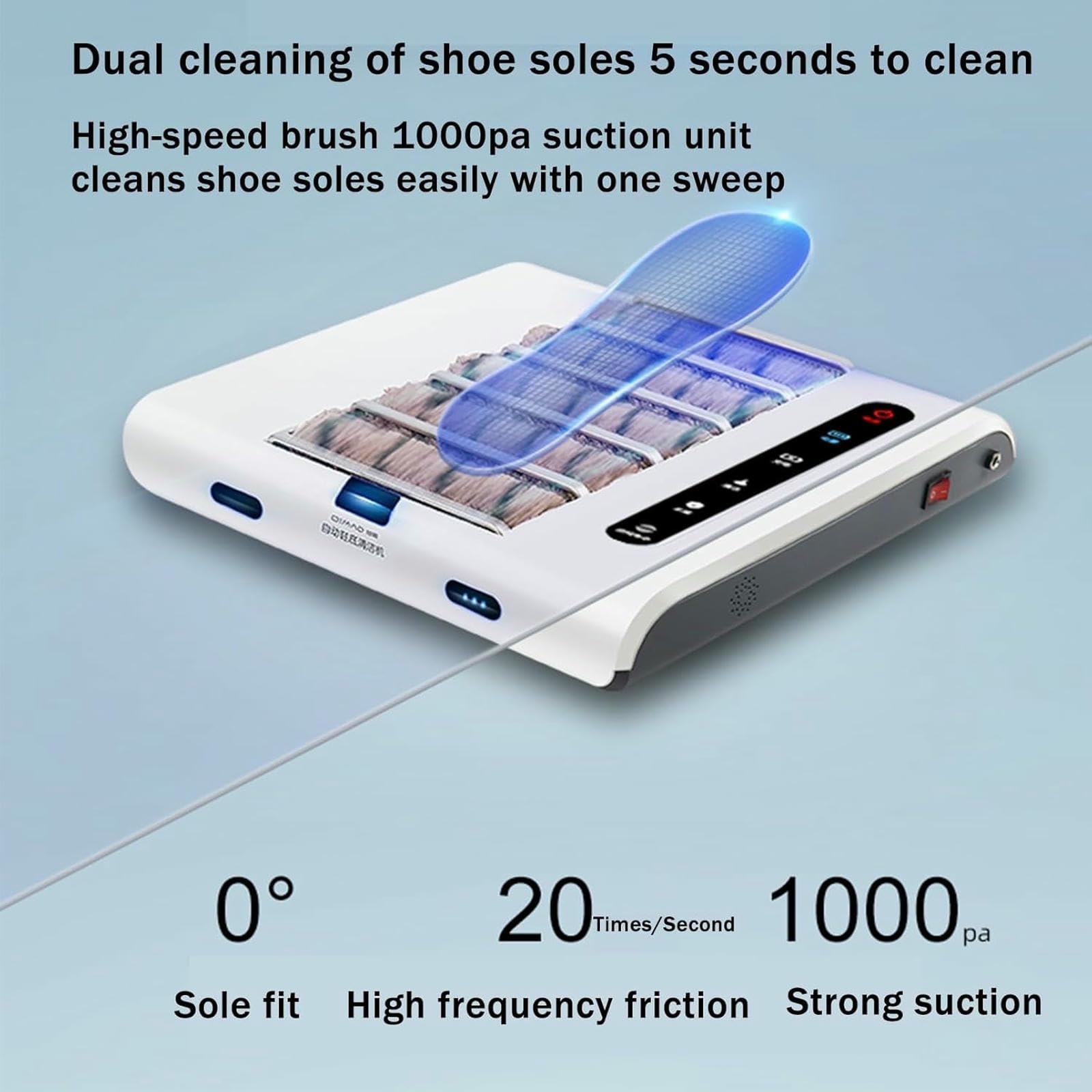 Máquina De Limpieza De Suela Totalmente Automática, Limpiador De Zapatillas De Inducción, Máquina De Limpieza De Suela Eléctrica De Entrada, para El Hogar Y El Hotel