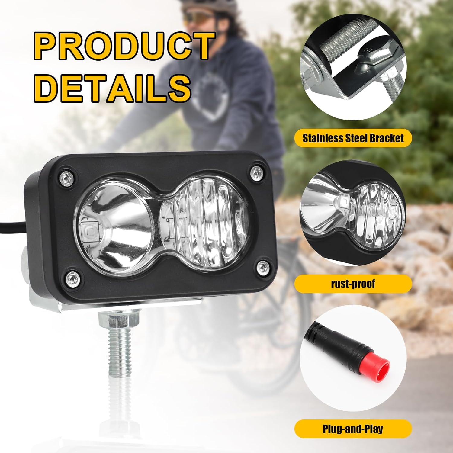 Upgraded E-Bike LED Headlight