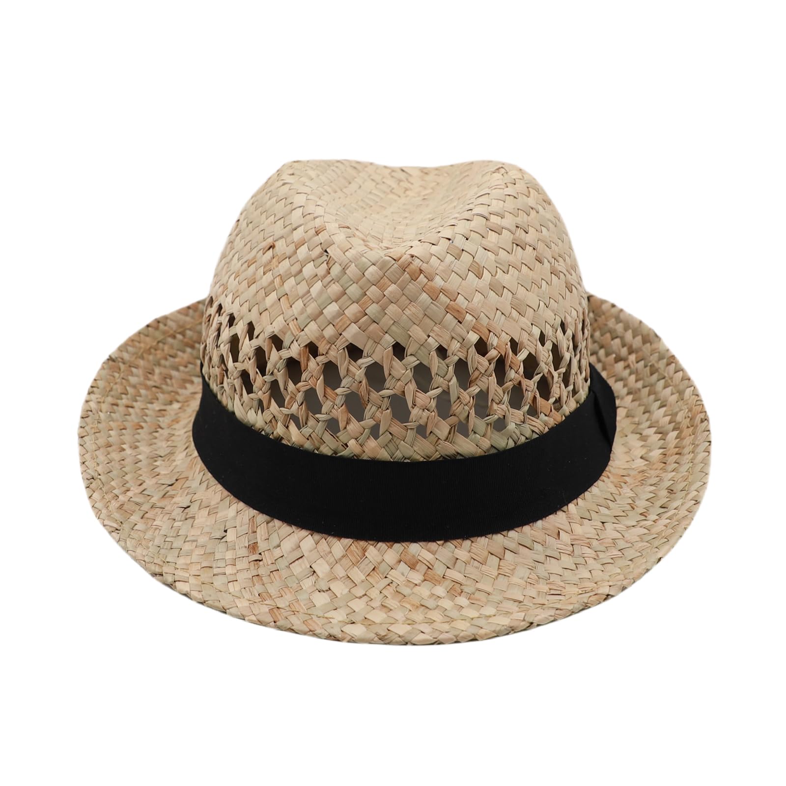 Strohhut Herren Panama Hut Damen Fedora Sommerhut Sonnenhut Safari Hut Sonnenschutz Strandhut