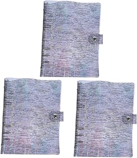 Operitacx Pasta Transparente Pasta Transparente 3 Peças Pasta De Notebook Pasta De Pvc Preto Liga De Alumínio Pasta De Orçamento Transparente Pasta De Orçamento Transparente