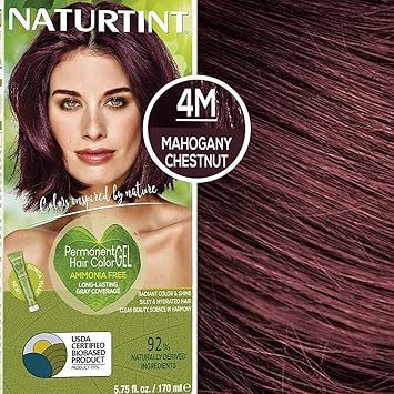 Naturtint - Permanent Hair Colorant - Mahogany Chestnut 4M, 1-Kit