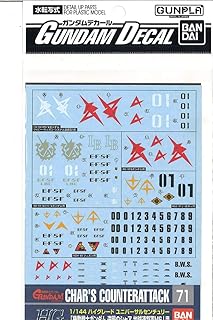 Gundam Decal for (1/144) Gundam Char`s Counter Attack E.F.S.F.