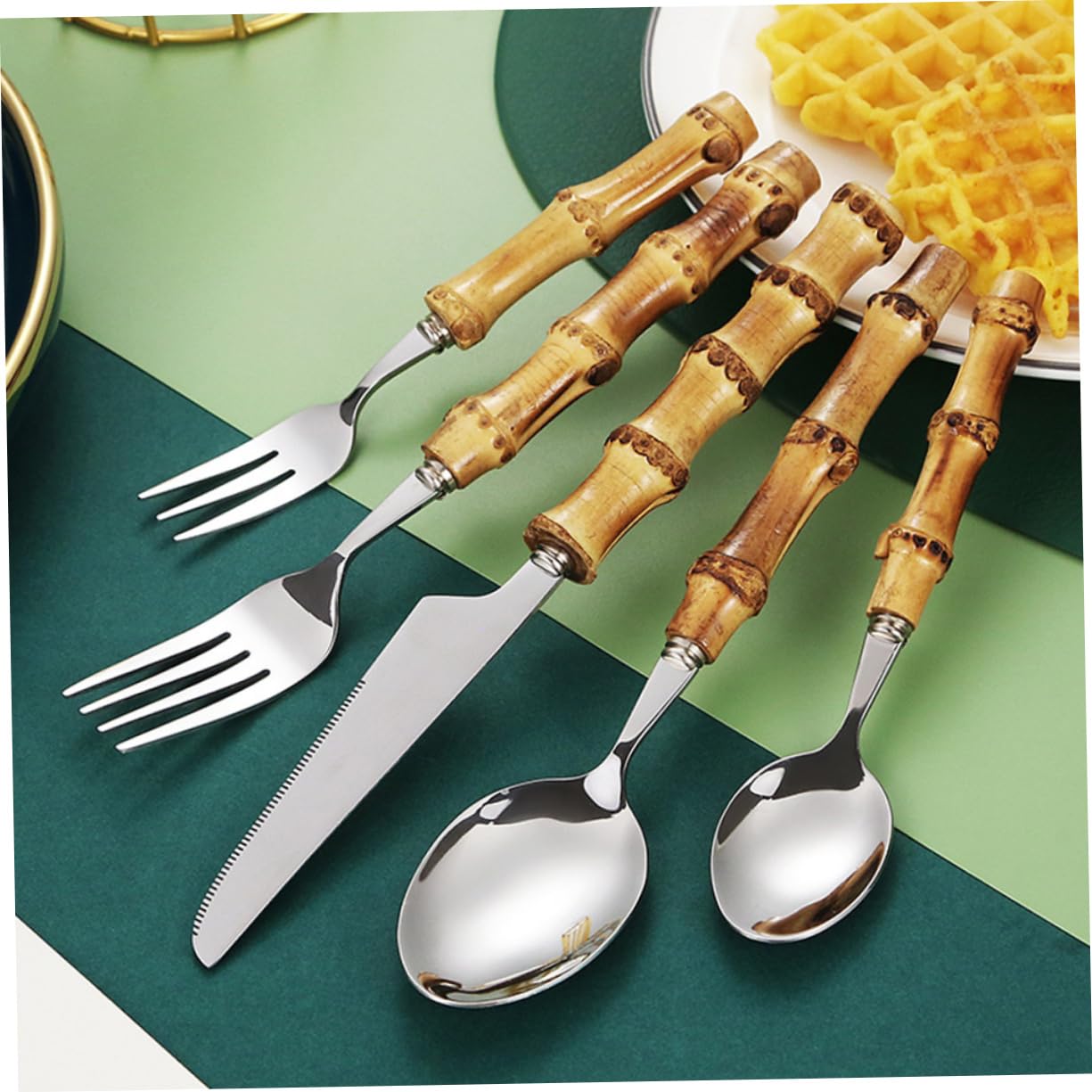 ABOOFAN 2 Set Set Di Posate in Accessori Occidentale Riutilizzabile Colino Gadget Portatile Organizzatore Piatto Ciotole Utensile Kit Acciaio Inossidabile