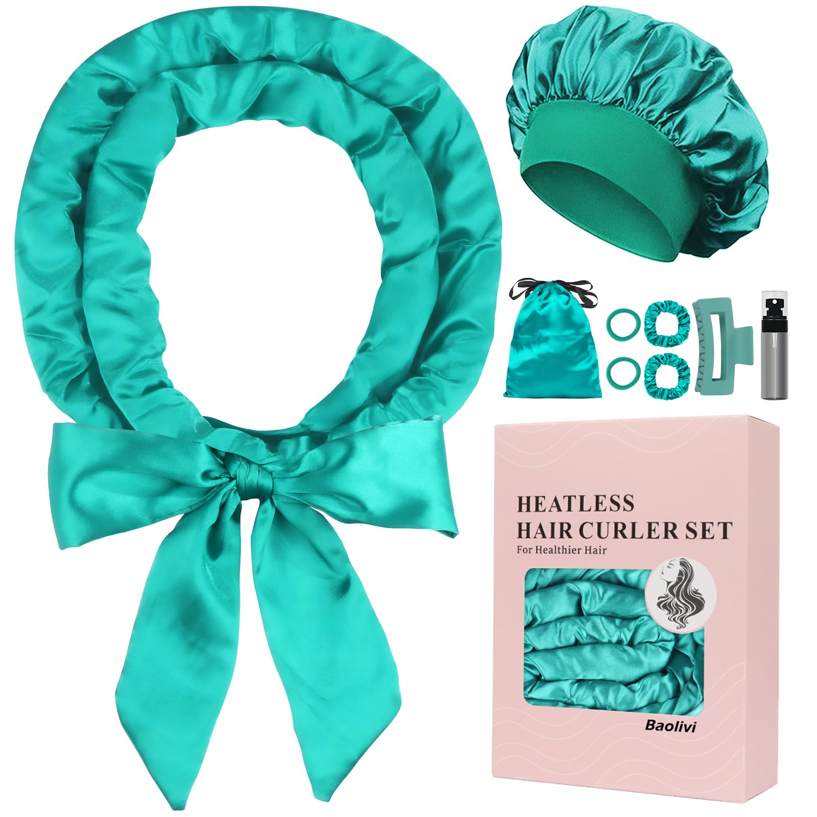 Baolivi Satin Heatless Hair Curlers No Heat