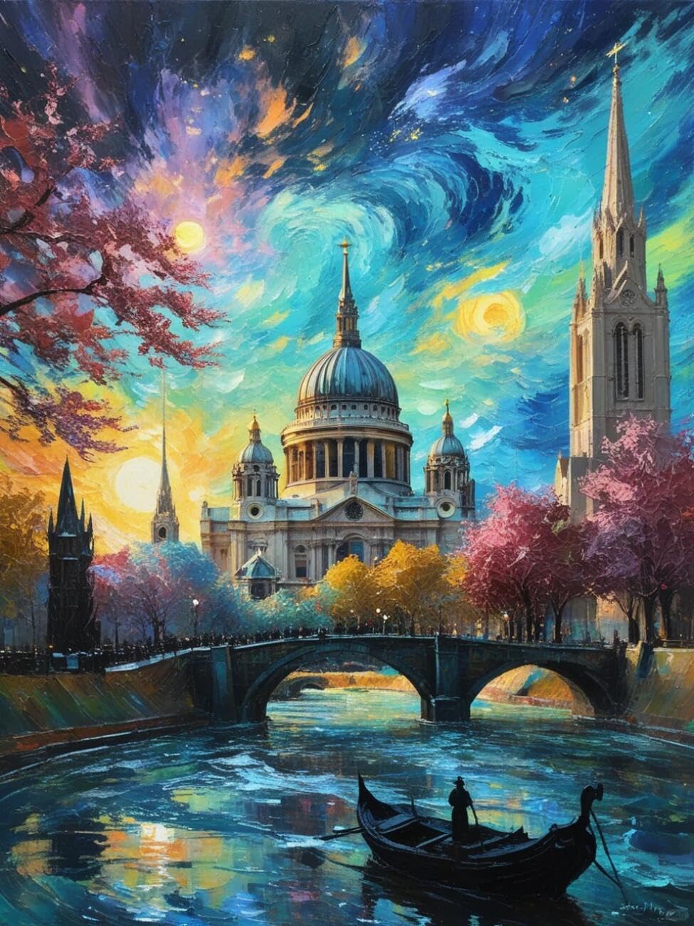 Henypt Cross Stitch Kits Famous Buildings Landscape DIY Embroidery Kit for Beginners The Elderly with Accessories Home & Leisure/Gifts 14CT 50x70cm