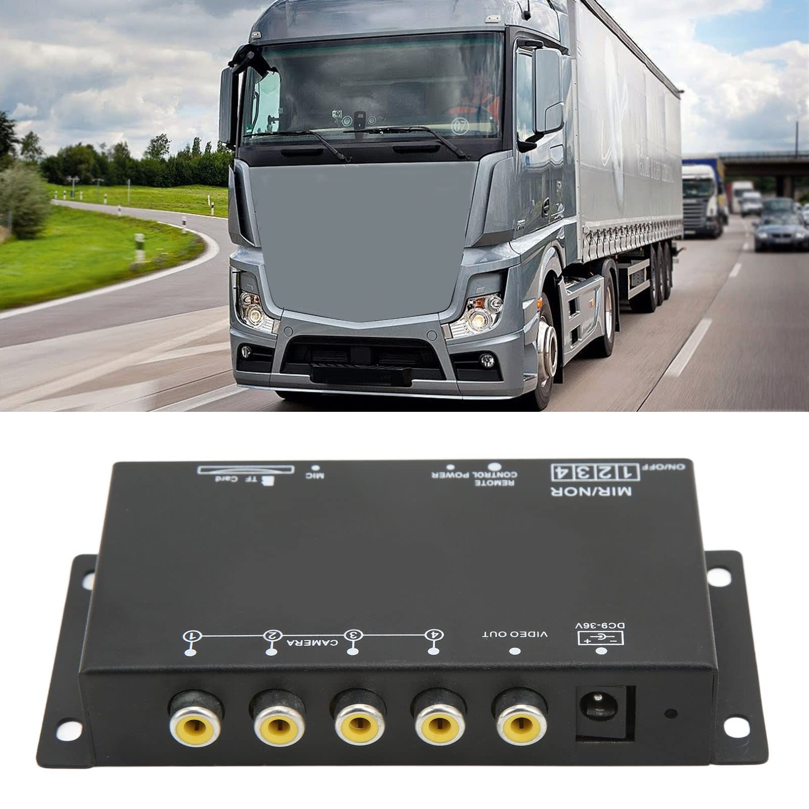 Cyfrowy rejestrator wideo pojazdu 4-kanałowy 720P Uniwersalny Mini MDVR dla pojazdów kempingowych Van Truck Autobusy szkolne Autobusy Cysterny