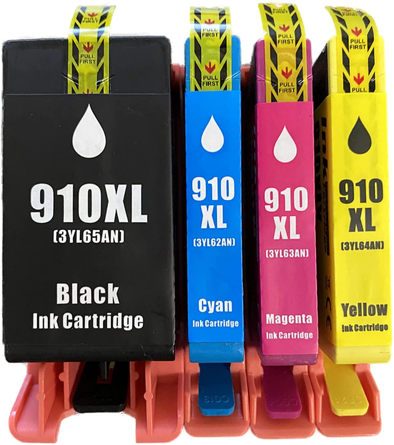 Inkpro Compatible Ink Cartridge Replacement for HP 910XL 910 3YL65AN 3YL58AN 3YL59AN 3YL60AN HP OfficeJet Series 8010 8015 8025 8035 8028 8022 8020 (4