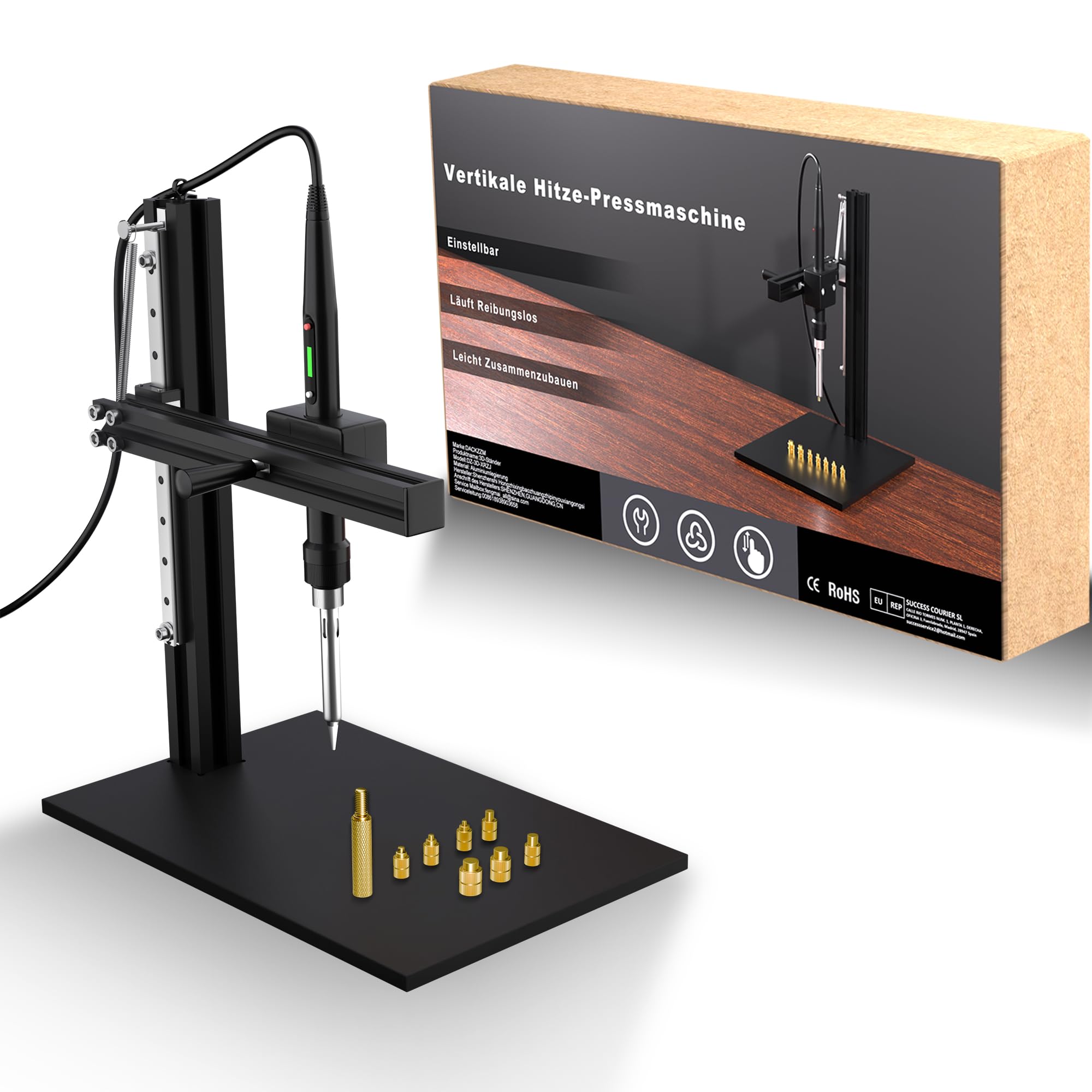 Virtjoule Set di calore per inserti per misure M2, M2.5, M3,Punte per saldatori per utenti di stampanti 3D, accessori per la stampa 3D compatibili con i saldatori Hakko FX-888D e Weller SP40NKUS