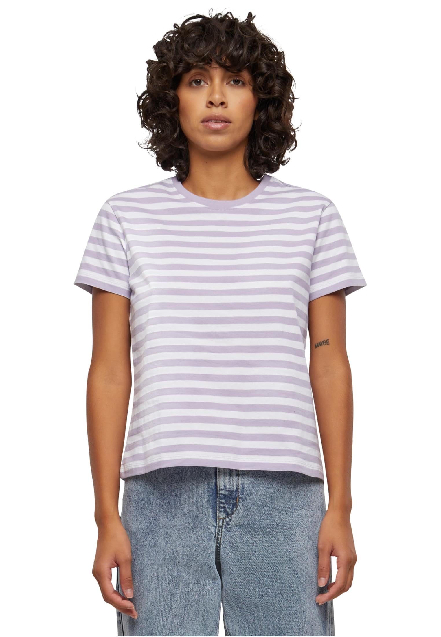 Urban Classics Damen T-Shirt Ladies Regular Striped Tee