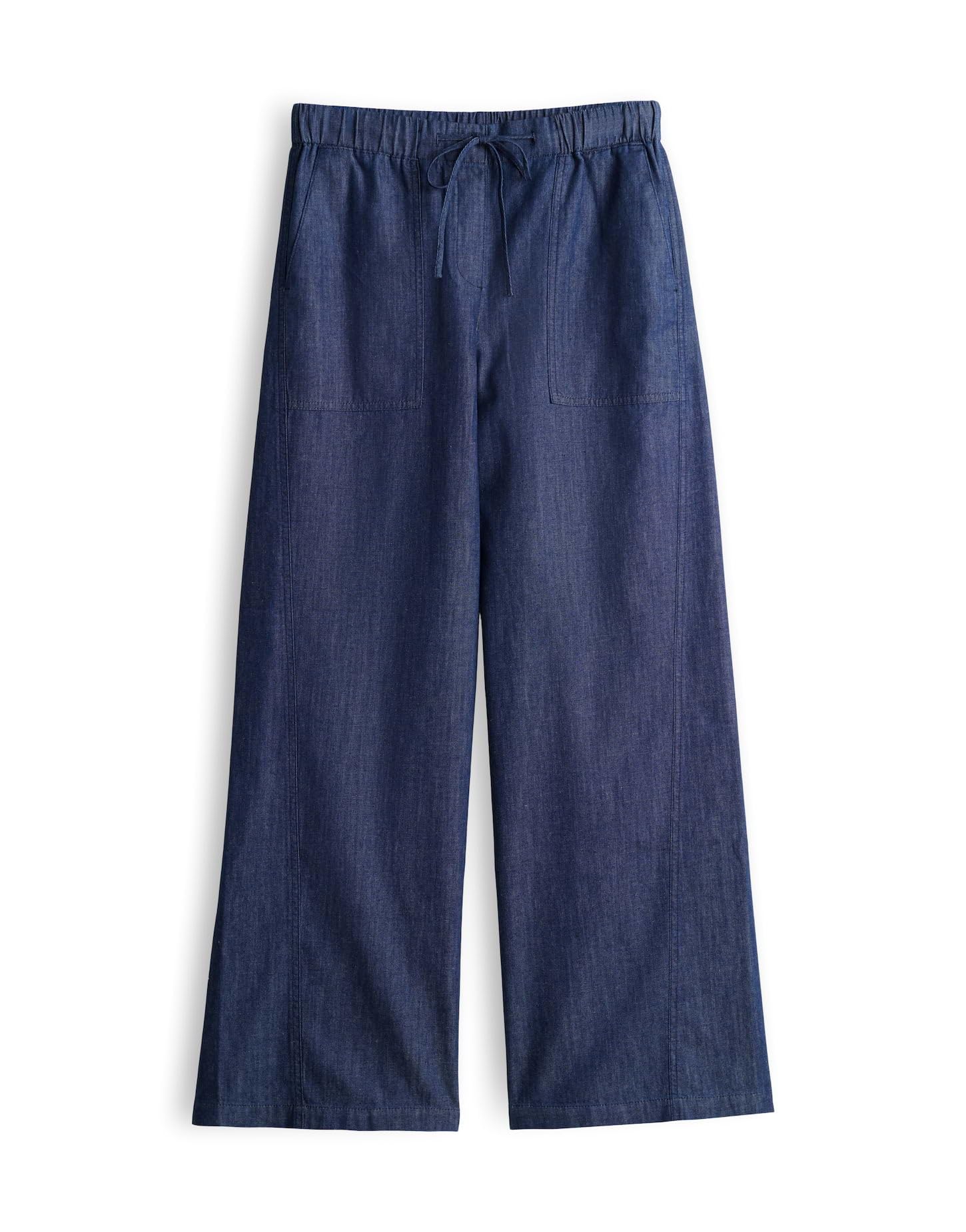 OPUS Damen Wide Leg Pants | MELANE LINE Wide Leg Pants aus Chambray in Denim Optik