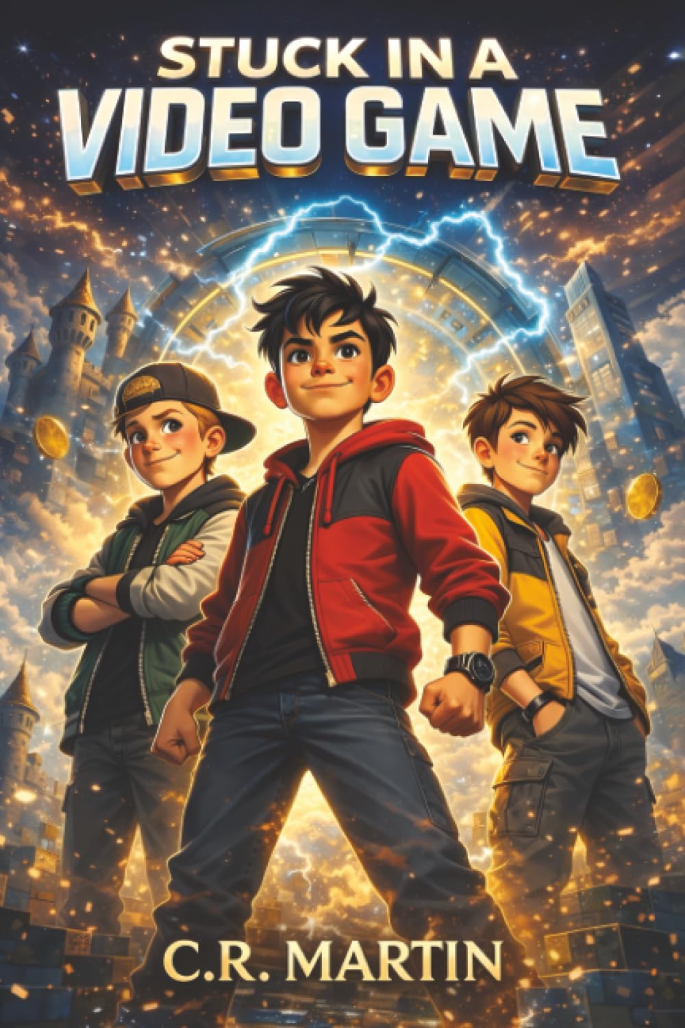 Stuck in a Video Game: A Sci-Fi Adventure Book for Kids Aged 9 and Up Who Love Video Games – Featuring Friendship, Bravery, and Never Giving Up.