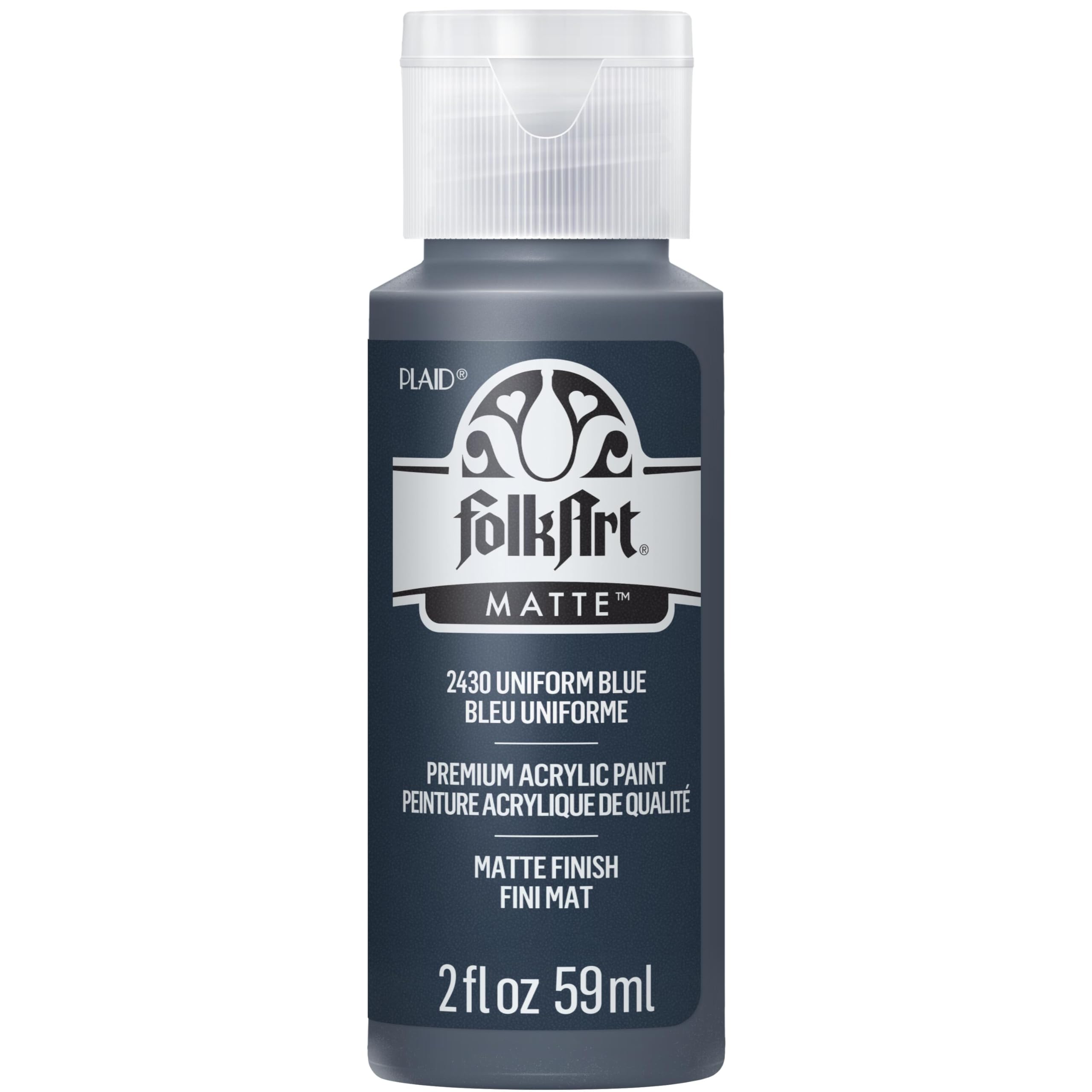 Plaid FolkArt PE5539 FolkArt Treasure Gold Brilliant Metallic Paint, 4 oz, blu quarzo 56,7 g