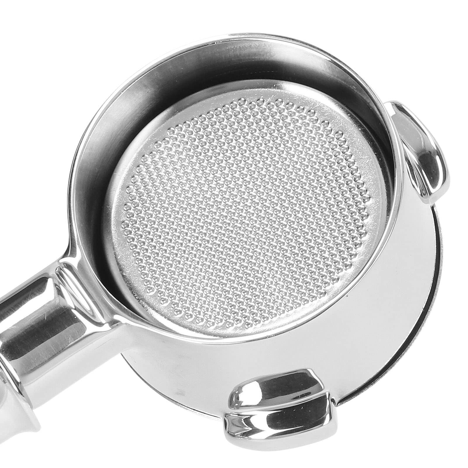 Portafiltro de café Portafiltro sin Fondo de Acero Inoxidable de 54 Mm para una Extracción de café Portafiltro Portátil para Breville 8 Series 870 880 (Madera Negra Africana)