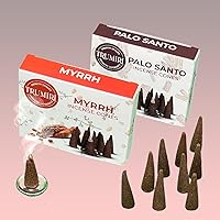 Vista 293 de TRUMIRI Incense Cones - Combo Pack of 20 Cone Incense - 10 Nag Champa + 10 Palo Santo - Insence Cones - Incense Cones Scented - Cone Incense Scents