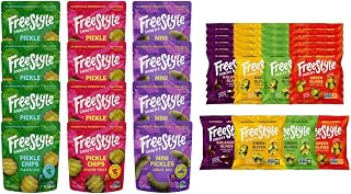 Freestyle Snacks Pickle and Olive Packs | 3-Flavor Pickle Variety, 3.5oz (12 Pack) and 4-Flavor Olive Variety, 1.1oz (24 Pack) | All Natural, Non-GMO, Kosher, Gluten-Free, Low Calorie Snacks