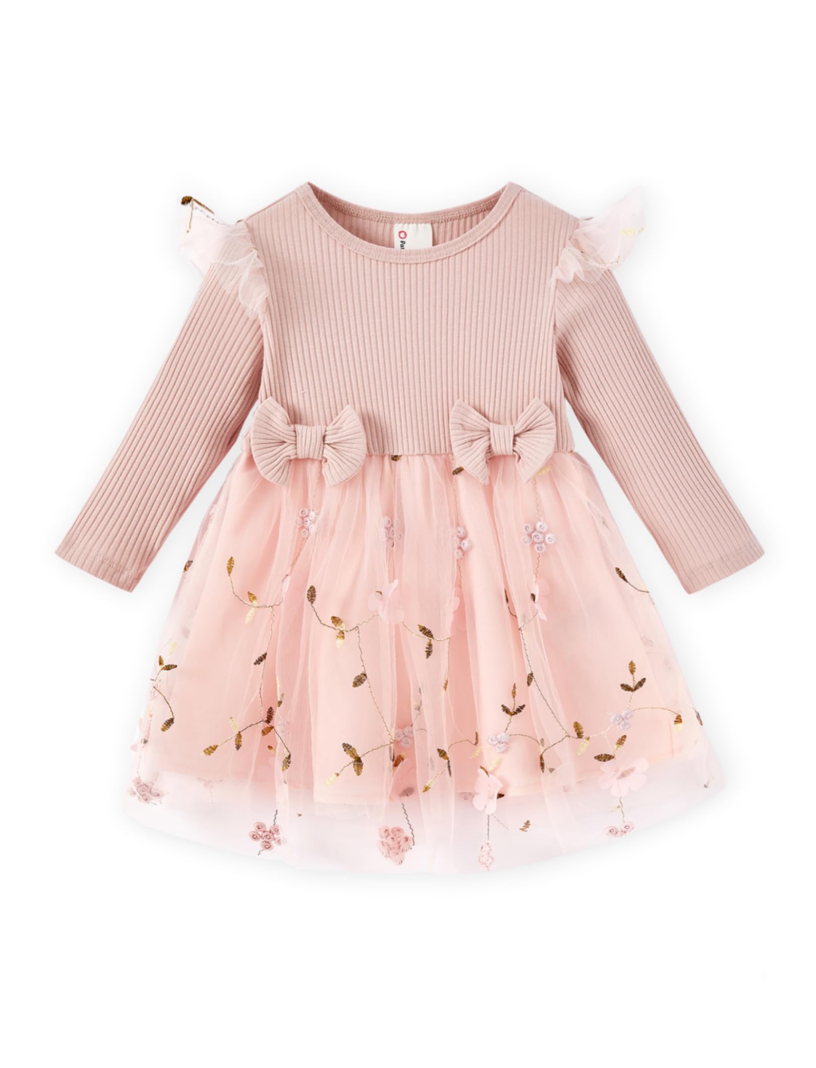 Baby Girl Dress Christmas Winter Toddler Birthday Party Tulle Long Sleeve Tutu Dresses 3-24 Months Clothes