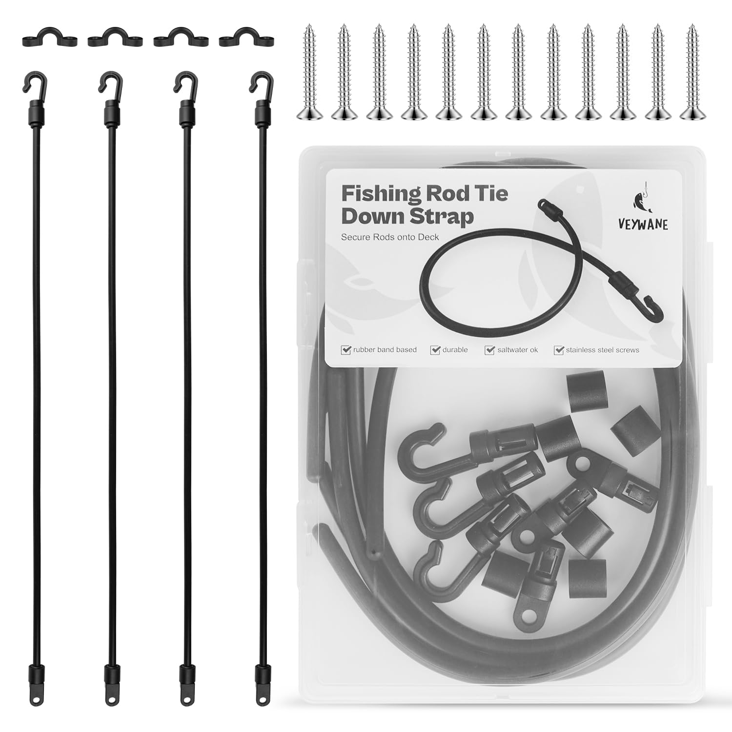 Fishing Rod Straps For Boat Deck, 18