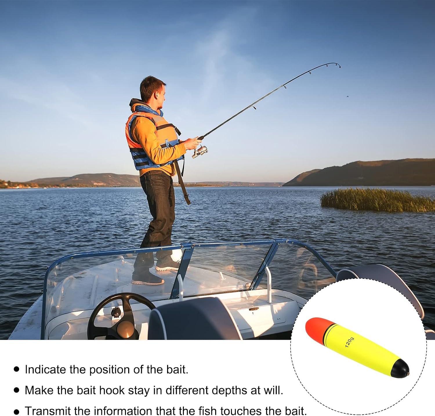 PATIKIL Fishing Slip Bobbers EVA Fishing Float for Fishing Freshwater