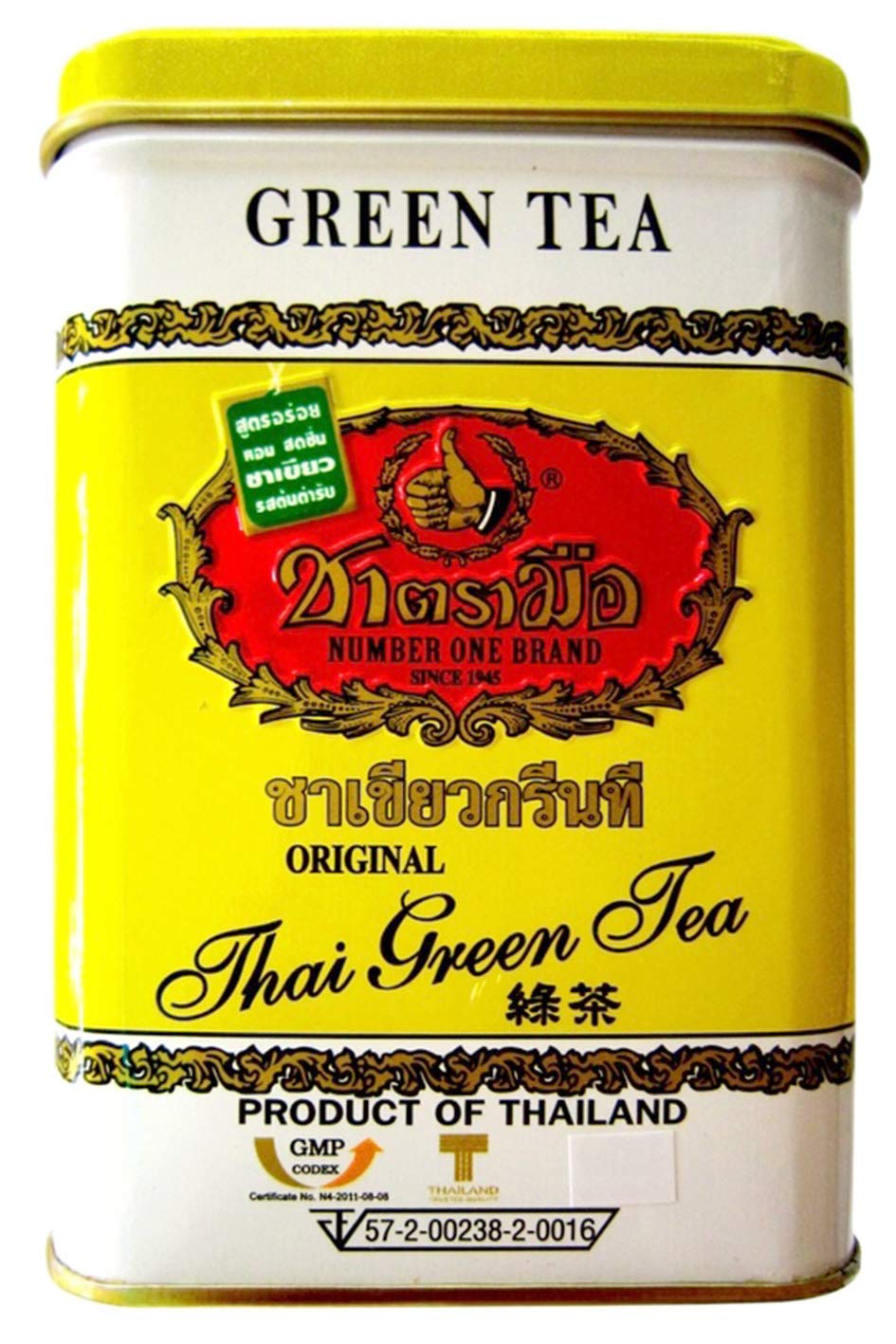 Hand Thai Green Tea 125 grams 50 Tea Bags Number One Brand Product of Thailand